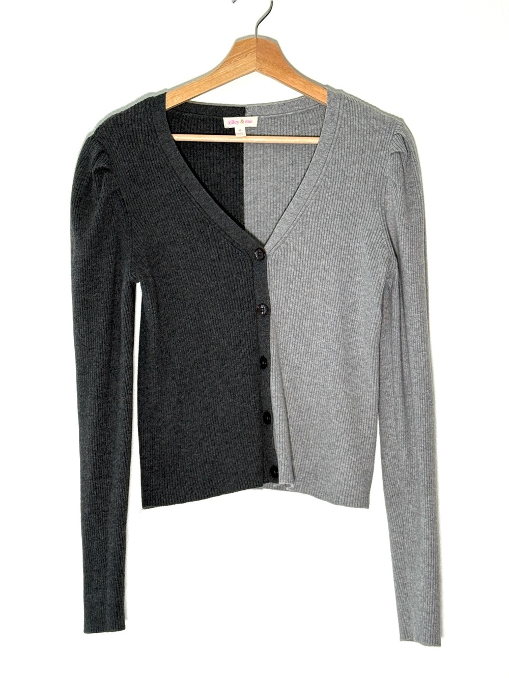 Riley&Rae Women’s Bi Color Cardigan
